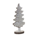 Melrose Carved Pine Tree Decor (Set of 2)