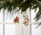 Melrose Glittered Glass Cardinal and Chickadee Ornament (Set of 12)