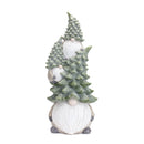 Melrose Stone Holiday Gnome Stack with Pine Tree Hat 23.25"H