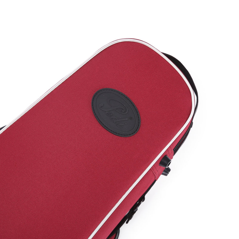 Pedi NiteFlash Superlite Violin Case 4/4 - Red w/ Steel-Shield & Water-Resistant
