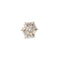Melrose Beaded Wood Design Snowflake Decor (Set of 3)