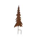 Melrose Rusted Iron Pine Tree Stake (Set of 3)