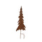 Melrose Rusted Iron Pine Tree Stake (Set of 3)