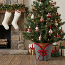 Melrose Houndstooth Christmas Tree Pot Cover 5"H
