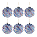 Melrose Iridescent Swirled Glass Ornament (Set of 6)