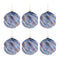 Melrose Iridescent Swirled Glass Ornament (Set of 6)