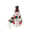 Melrose Frosted Glass Snowman Ornament (Set of 6)