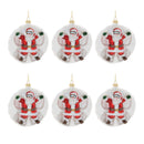 Melrose Santa Snow Angel Ball Ornament (Set of 6)