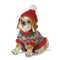 Melrose Winter Dog Figurine with Hat and Scarf Accent (Set of 12)