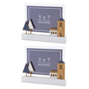 Melrose Wood Tabletop Photo Frame (Set of 2) Multicolor Decor Home Accent
