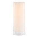 Melrose LED FIA Flame Designer Candle with White Hue 7.5"H