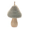 Melrose Felt Fabric Mushroom Ornament (Set of 12)