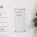 Melrose Acrylic Dry Erase To-Do List 13"H Wall Decor, Modern, Acrylic
