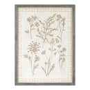 Melrose Framed Floral Wall Art Under Glass, Modern, Wood, Plastic