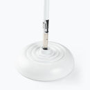 On‑Stage MS7201QTRW White Quarter‑Turn Round‑Base Mic Stand 34″–60″