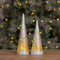 Melrose LED Frosted Glass Tree Decor (Set of 2)