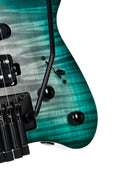 Cort Space 6GTR Electric Guitar w/Gig-bag Semi Gloss Lagoon