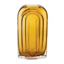 Melrose Rounded Amber Glass Vase 9.75"H