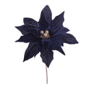 Melrose Glittered Poinsettia Flower Stem (Set of 6)