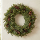 Melrose Pine and Pinecone Wreath 22"D