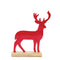 Melrose Metal Deer Silhouette with Wood Base (Set of 2)