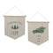 Melrose Canvas Christmas Banner (Set of 2)