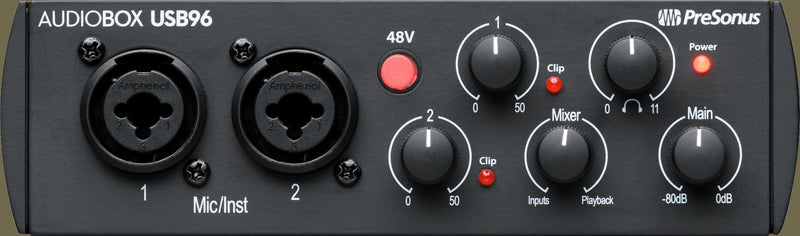 PreSonus AudioBox USB 96 25th Anniversary 2x2 Interface – Black