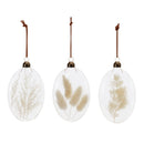 Natural Dried Floral Glass Ornament (Set of 12)