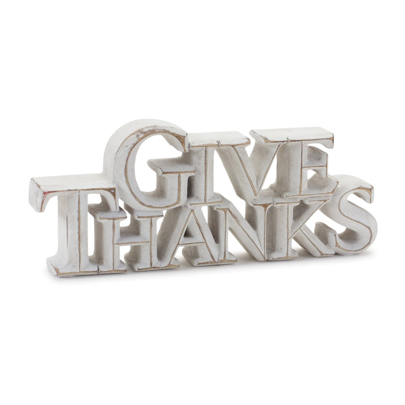 Melrose Happy Harvest and Give Thanks Tabletop Sign (Set of 2)