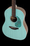 Ovation Applause Jump Slope Shoulder Dreadnought Acoustic Guitar Celeste Blue