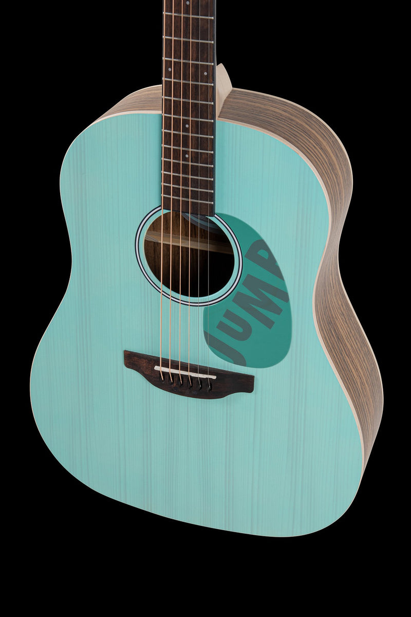 Ovation Applause Jump Slope Shoulder Dreadnought Acoustic Guitar Celeste Blue