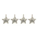 Melrose Mosaic Metal Star Ornament (Set of 4)