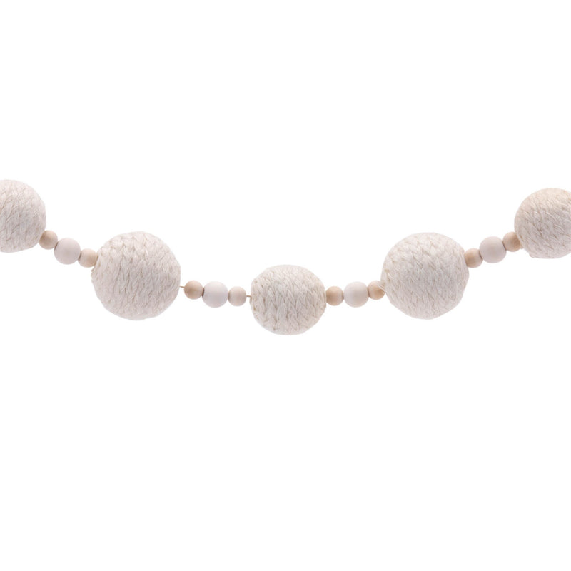 Melrose Fabric Ball String Garland (Set of 2)
