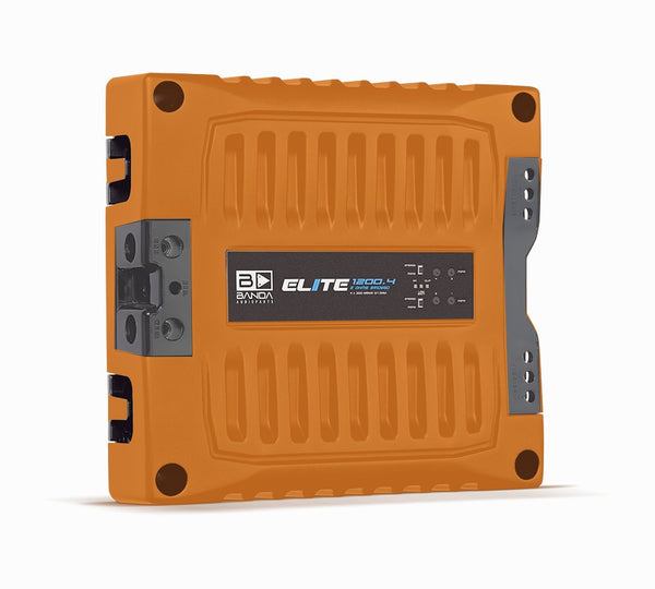Banda Elite 1200.4 4-Channel 2 Ohm 1200W RMS Car Amplifier - Orange