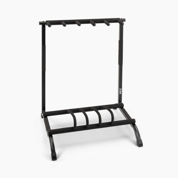 On‑Stage GS7561 Five‑Space Foldable Multi‑Guitar Rack Black Portable