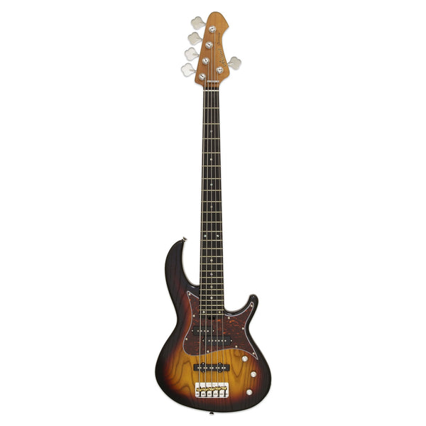 Aria Pro II 313-MKII/5 Detroit 5-String Bass Open-Pore Sunburst