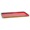 Melrose Red Wooden Tray (Set of 2)
