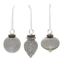 Melrose Grey Mercury Glass Ornament (Set of 6)