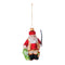 Melrose Santa Fishing Ornament (Set of 6)