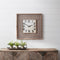 Melrose 30” Square Lattice Wood Wall Clock, Rustic, Battery Operated, Analog