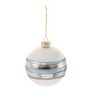 Melrose Striped Glass Ball Ornament (Set of 6)