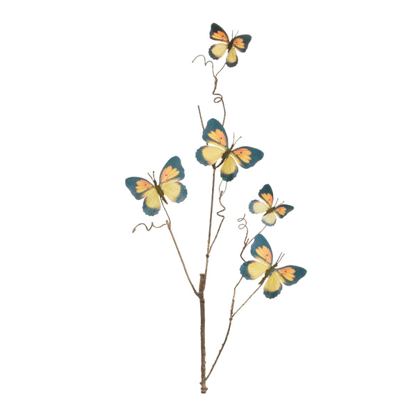 Melrose Butterfly Twig Spray (Set of 4)