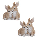 Melrose Woodland Bunny Couple Figurine (Set of 2) Beige Decor Home Accent