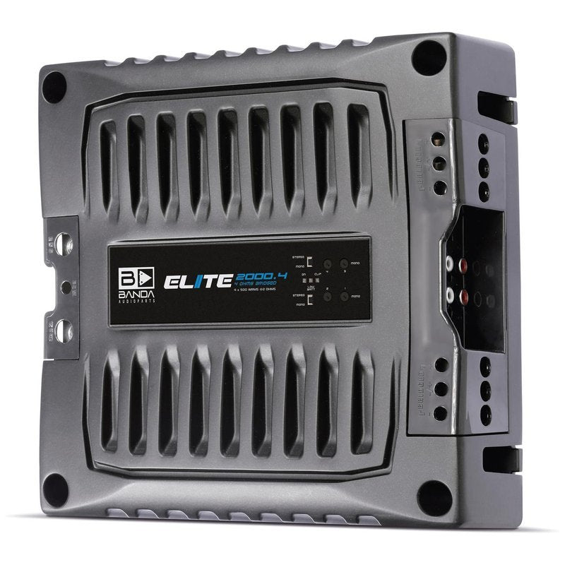 Banda ELITE2000.42BK 2000W RMS 4ch 2Ω Black FullRange HighPower Crossover Audio