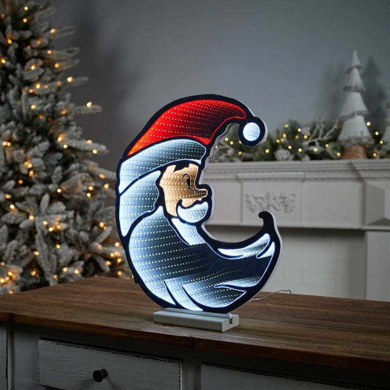 Melrose Santa Half Moon Ekkolight 17"H
