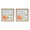 Melrose Autumn Blessing Pumpkin Sign (Set of 2)