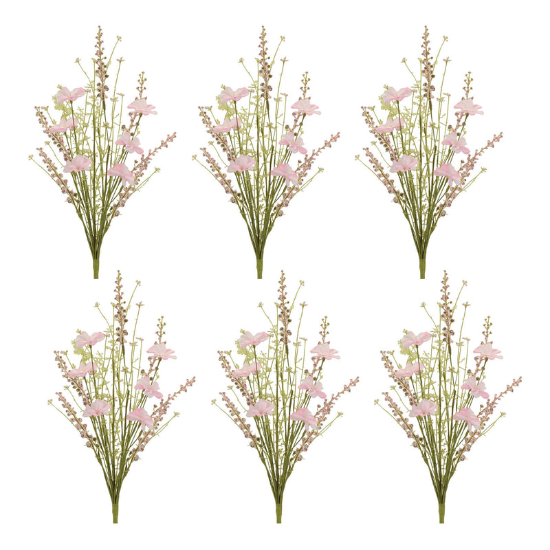 Melrose Mixed Cosmos Floral Bush (Set of 6)