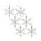 Melrose White Washed Wooden Snowflake Ornament (Set of 6)