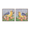 Melrose Framed Bird Canvas Block Wall Decor, Wood