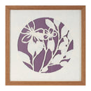 Melrose Framed Floral Wall Art Under Glass, Modern, Wood, Plastic